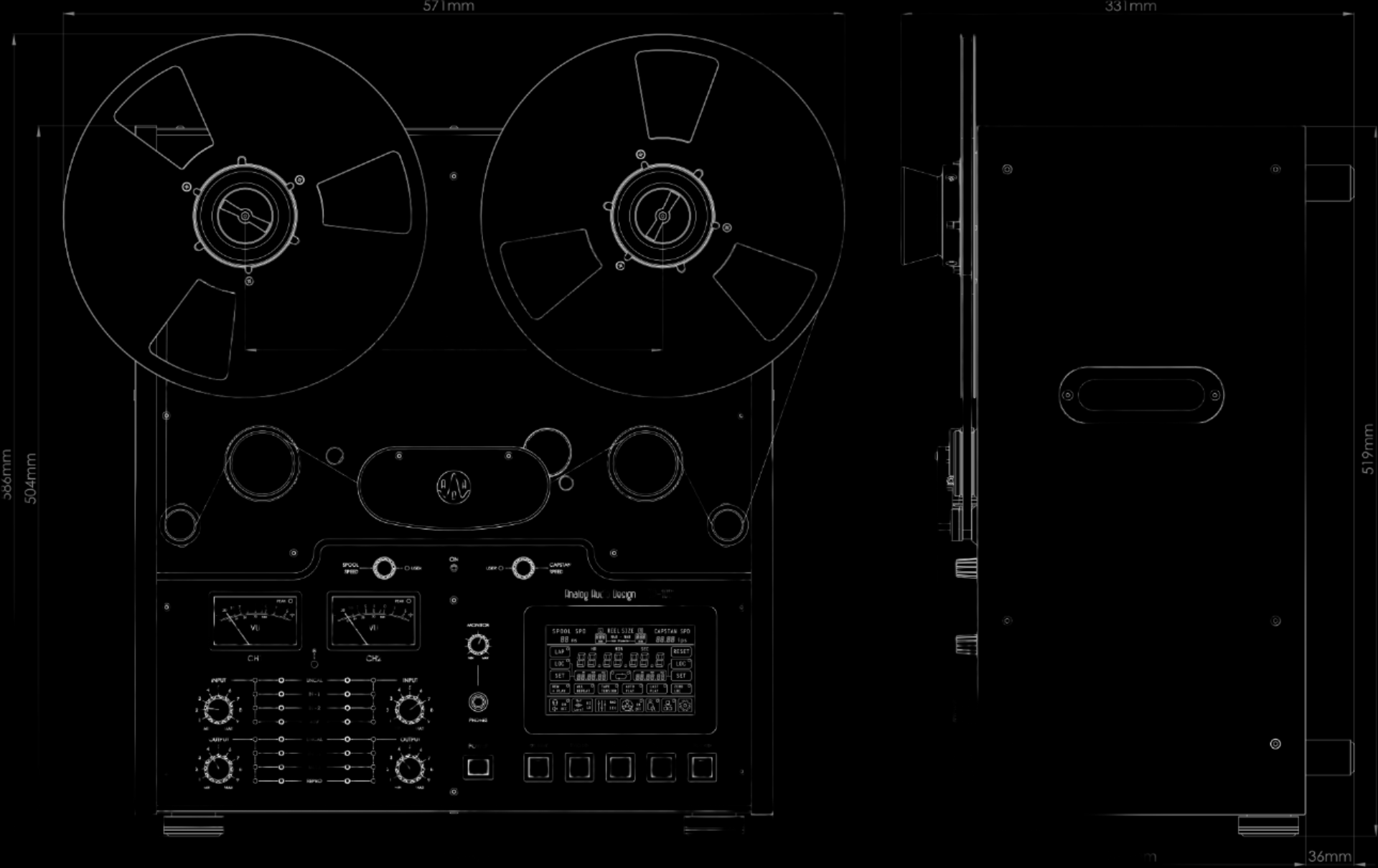 Audio Analog Design TP-1000 size