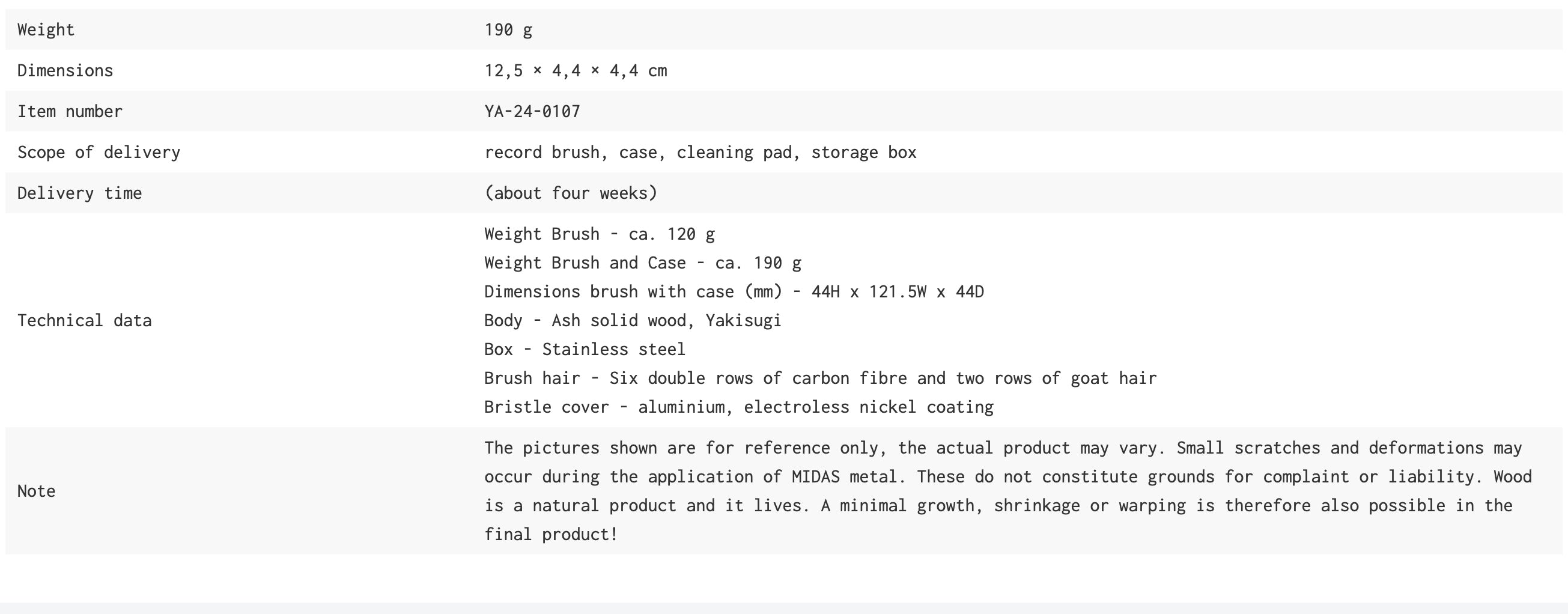 Ramar - Brosse à disques Yakisugi