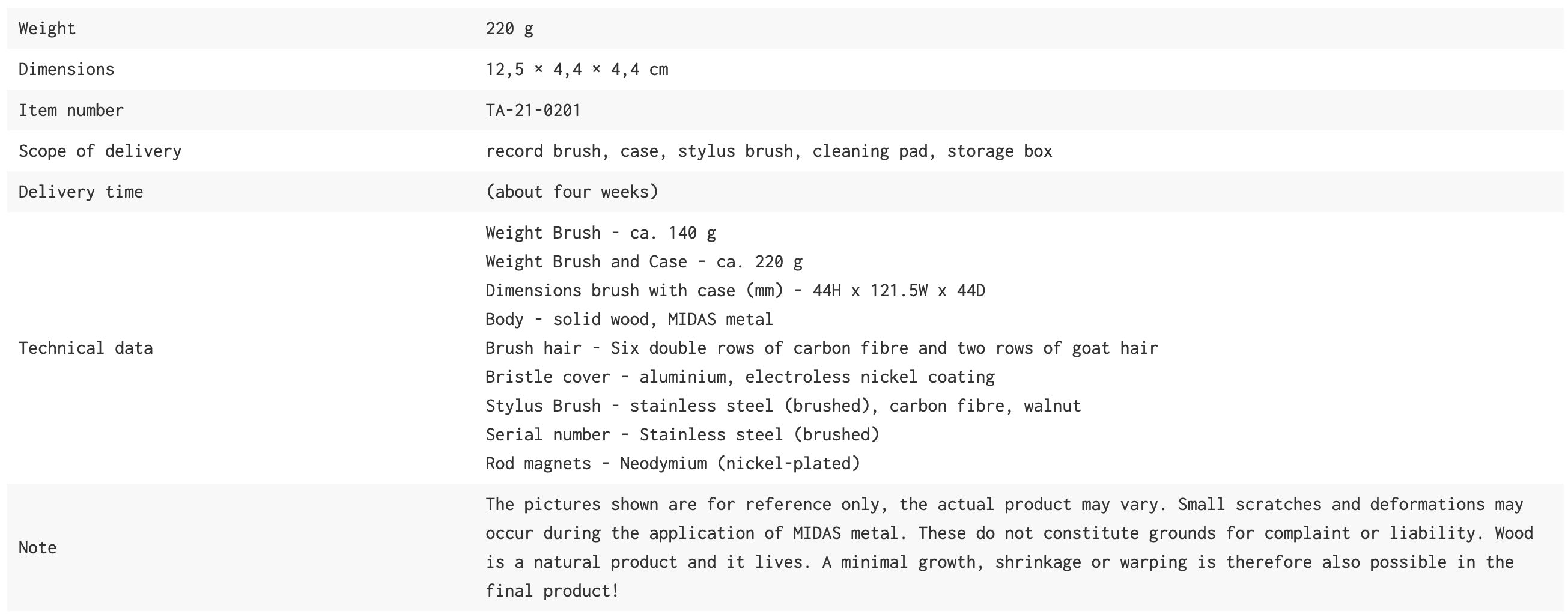Ramar - Record Brush Tara