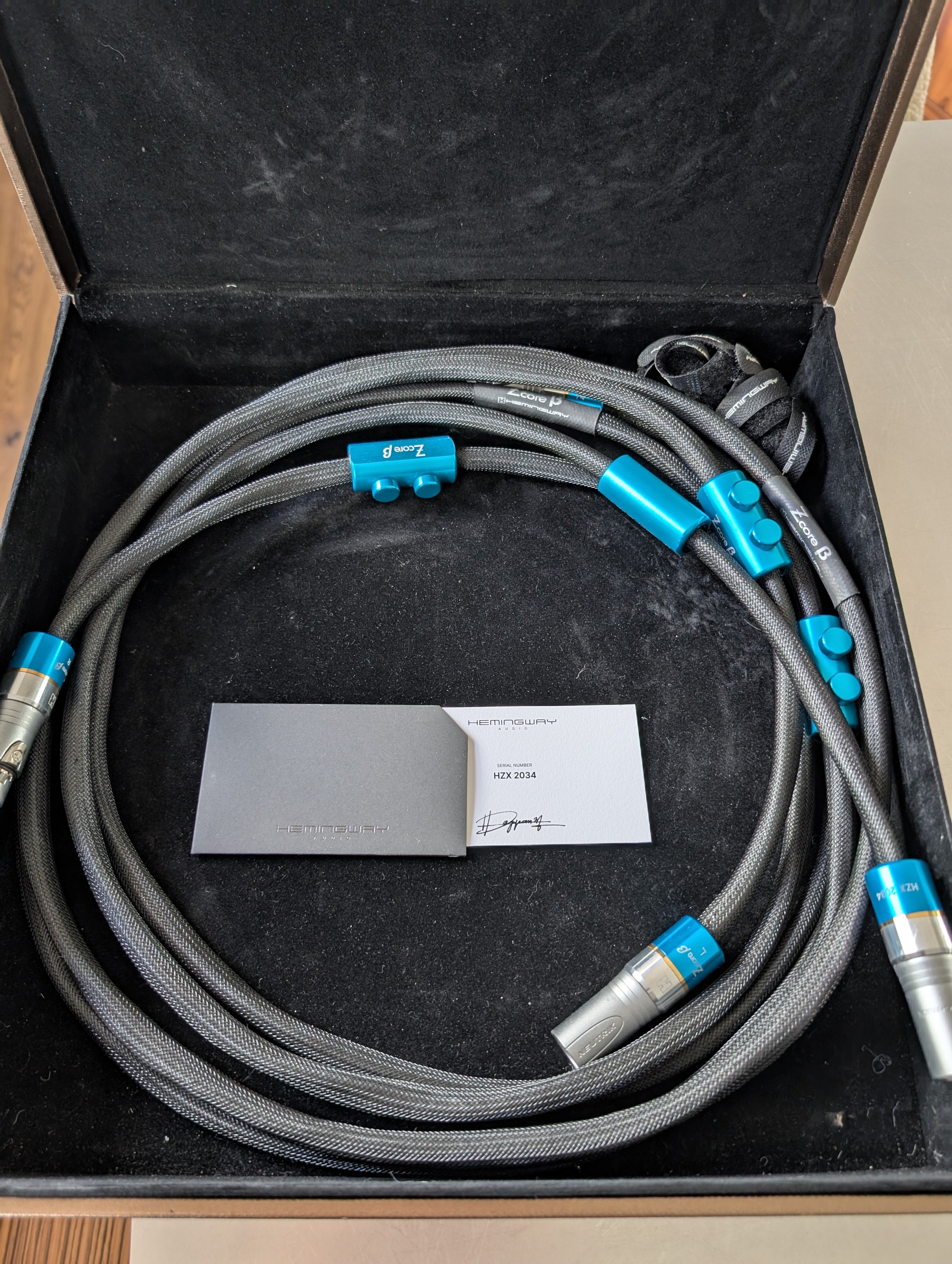 Câbles Hemingway Zcore Beta XLR 2,50m